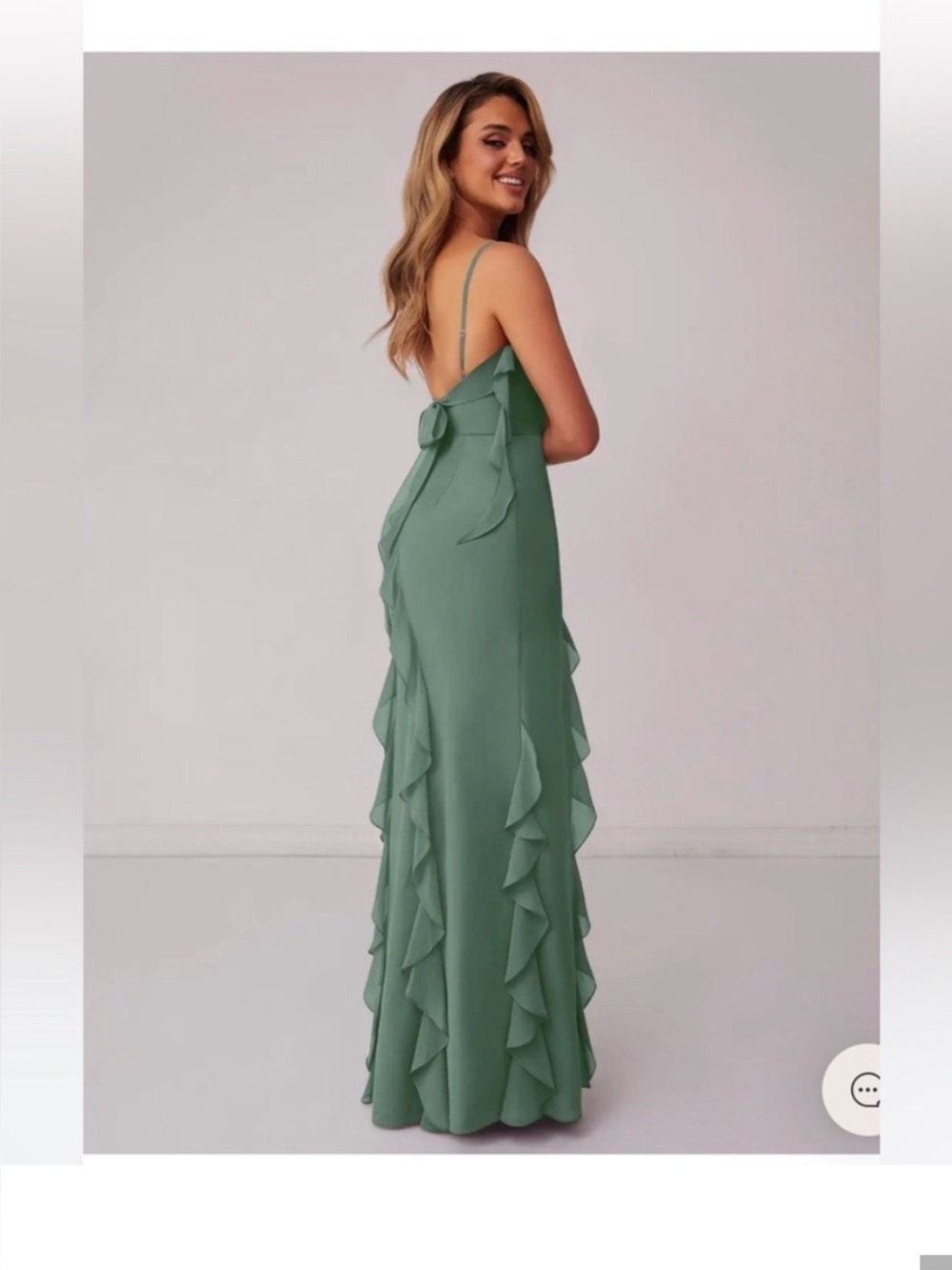 Azazie green dress size A2